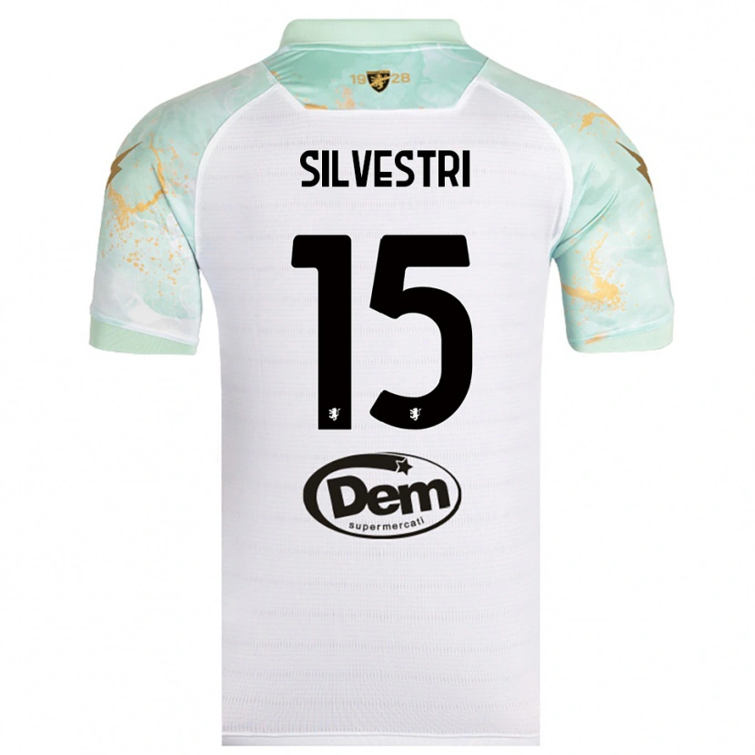 Danxen Men Manuel Silvestri #15 White Black Away Jersey 2025/26 T-Shirt