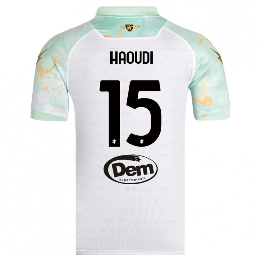 Danxen Men Hamza Haoudi #15 White Black Away Jersey 2025/26 T-Shirt