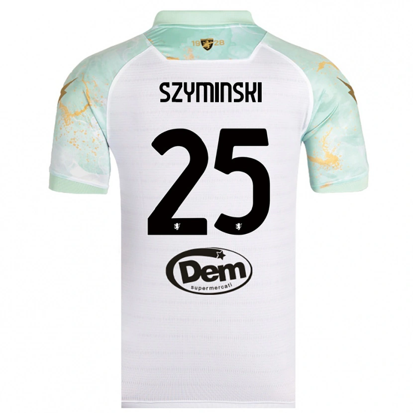 Danxen Men Przemyslaw Szyminski #25 White Black Away Jersey 2025/26 T-Shirt