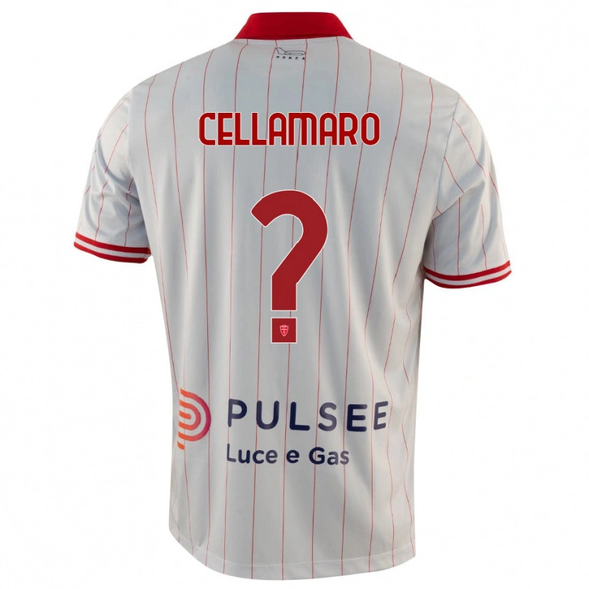 Danxen Men Simone Cellamaro #0 White Red Blue Away Jersey 2025/26 T-Shirt