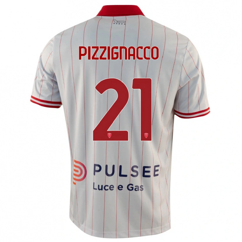 Danxen Men Semuel Pizzignacco #21 White Red Blue Away Jersey 2025/26 T-Shirt