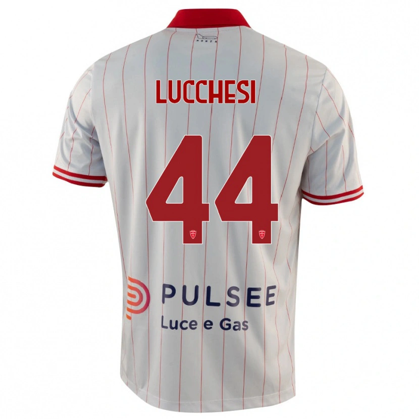Danxen Men Lorenzo Lucchesi #44 White Red Blue Away Jersey 2025/26 T-Shirt