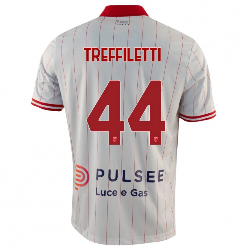 Danxen Men Danilo Treffiletti #44 White Red Blue Away Jersey 2025/26 T-Shirt