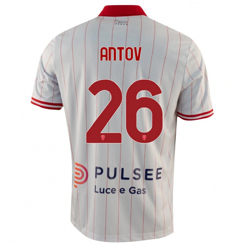 Danxen Men Valentin Antov #26 White Red Blue Away Jersey 2025/26 T-Shirt