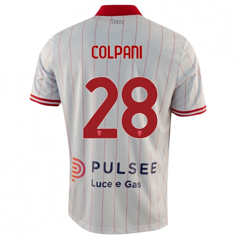 Danxen Men Andrea Colpani #28 White Red Blue Away Jersey 2025/26 T-Shirt