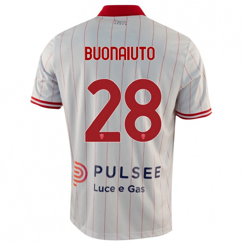 Danxen Men Marco Buonaiuto #28 White Red Blue Away Jersey 2025/26 T-Shirt