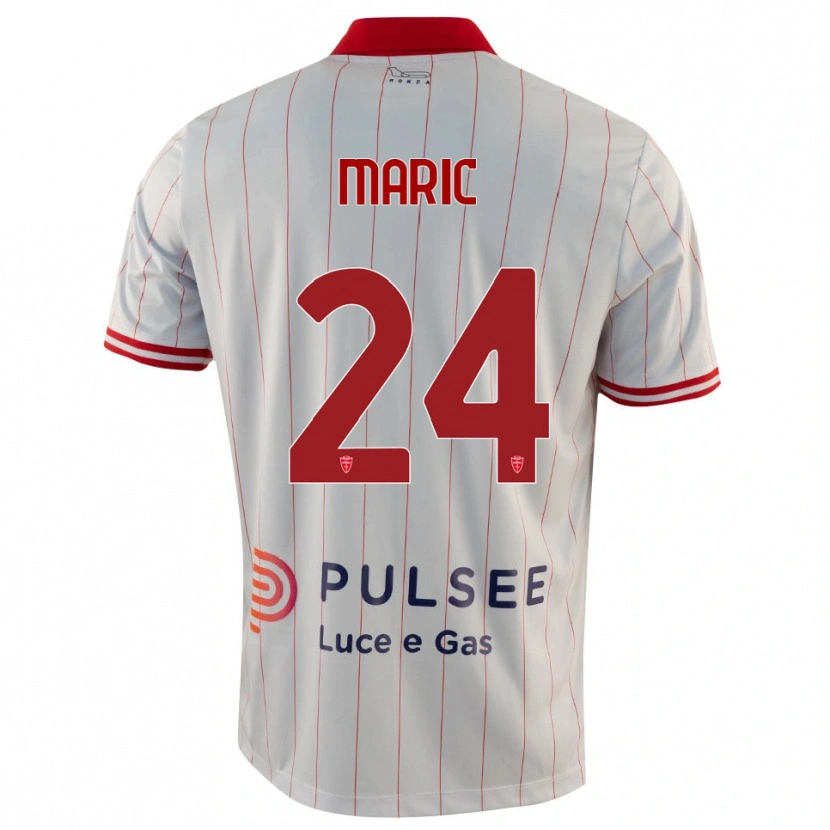 Danxen Men Mirko Marić #24 White Red Blue Away Jersey 2025/26 T-Shirt
