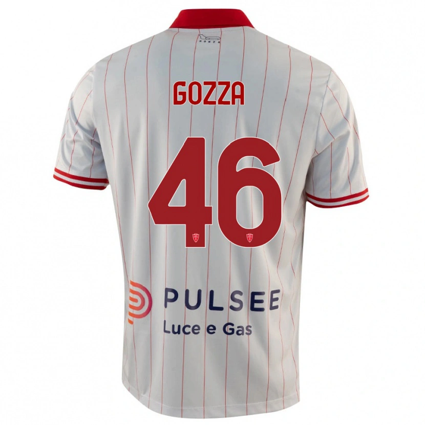 Danxen Men Luca Gozza #46 White Red Blue Away Jersey 2025/26 T-Shirt