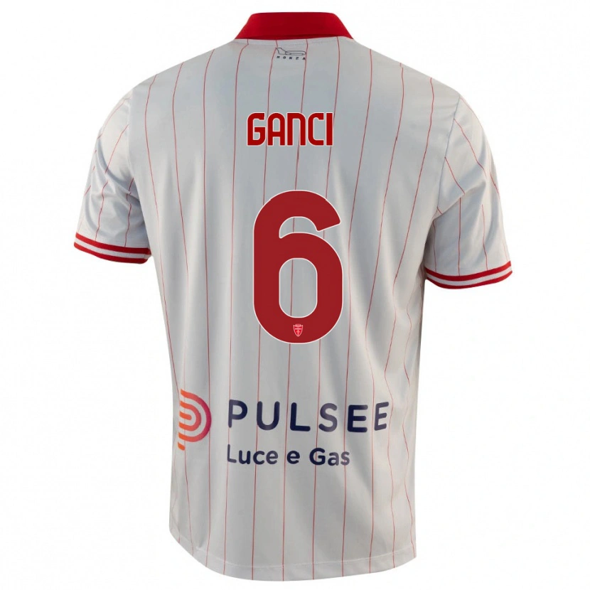 Danxen Men Daniele Ganci #6 White Red Blue Away Jersey 2025/26 T-Shirt