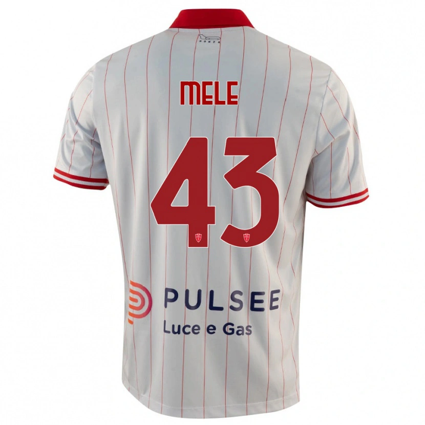 Danxen Men Fabio Mele #43 White Red Blue Away Jersey 2025/26 T-Shirt