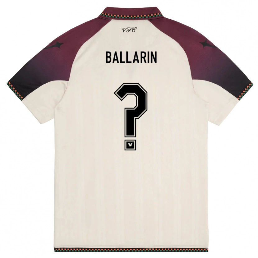 Danxen Men Francesco Ballarin #0 Cream Burgundy Away Jersey 2025/26 T-Shirt