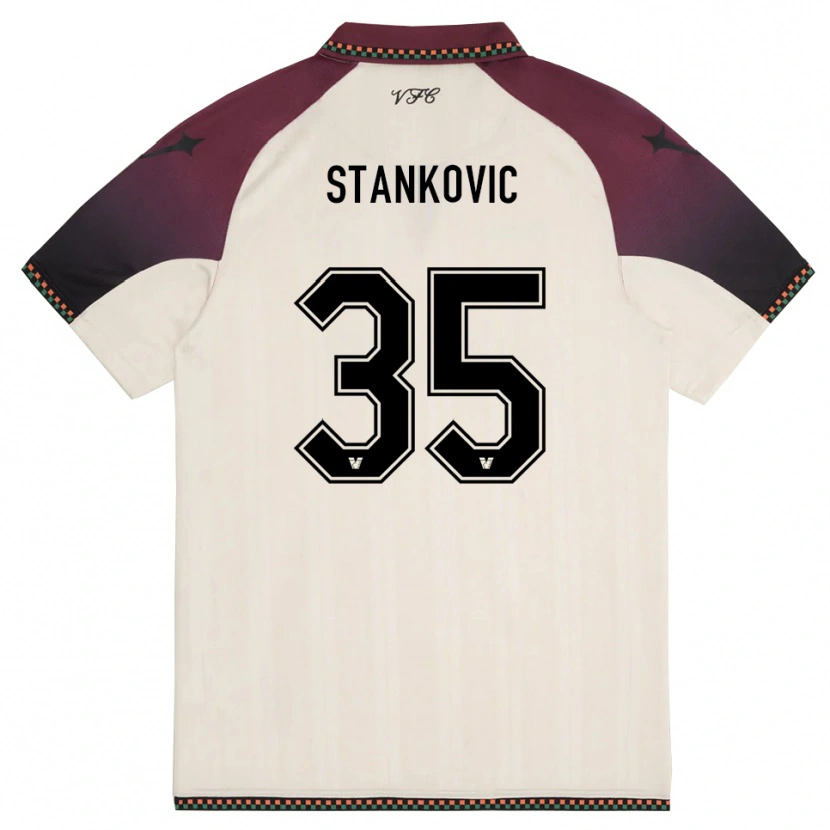 Danxen Men Filip Stanković #35 Cream Burgundy Away Jersey 2025/26 T-Shirt