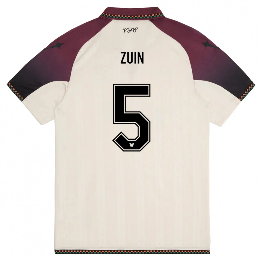 Danxen Men Gregorio Zuin #5 Cream Burgundy Away Jersey 2025/26 T-Shirt