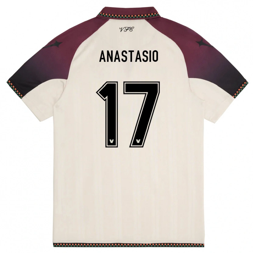 Danxen Men Max Anastasio #17 Cream Burgundy Away Jersey 2025/26 T-Shirt