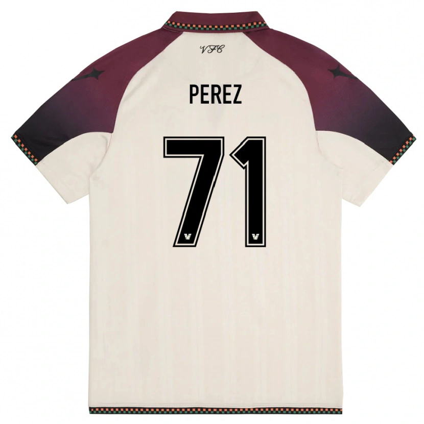 Danxen Men Kike Pérez #71 Cream Burgundy Away Jersey 2025/26 T-Shirt