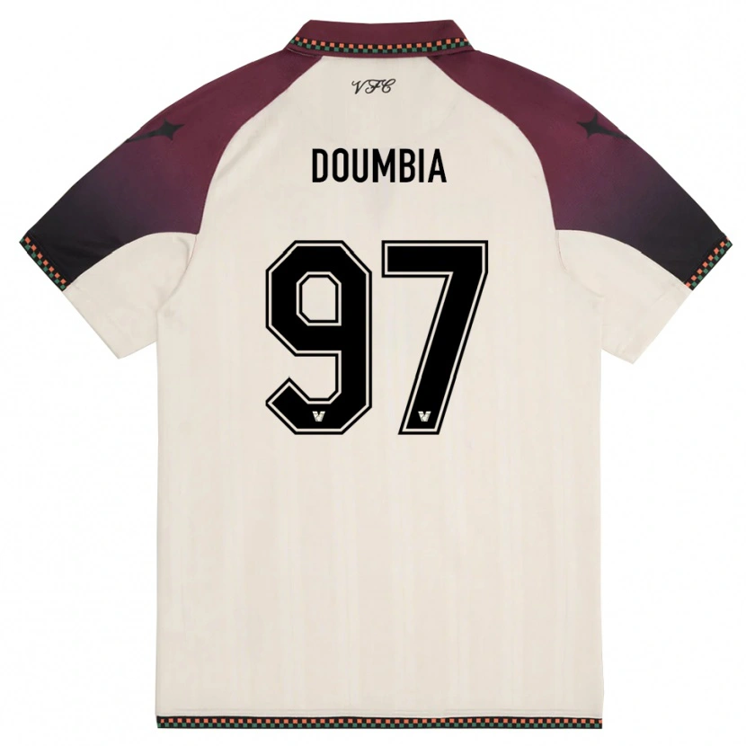 Danxen Men Issa Doumbia #97 Cream Burgundy Away Jersey 2025/26 T-Shirt