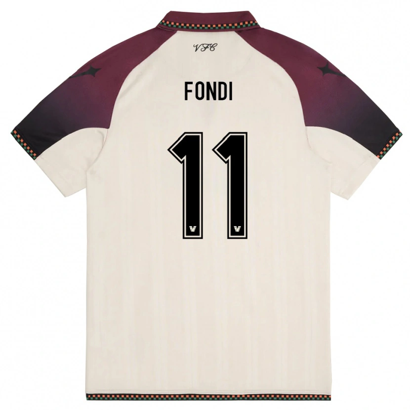 Danxen Men Lapo Fondi #11 Cream Burgundy Away Jersey 2025/26 T-Shirt