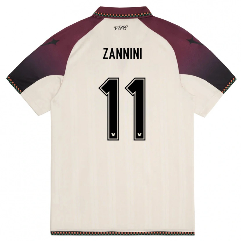 Danxen Men Sofia Zannini #11 Cream Burgundy Away Jersey 2025/26 T-Shirt