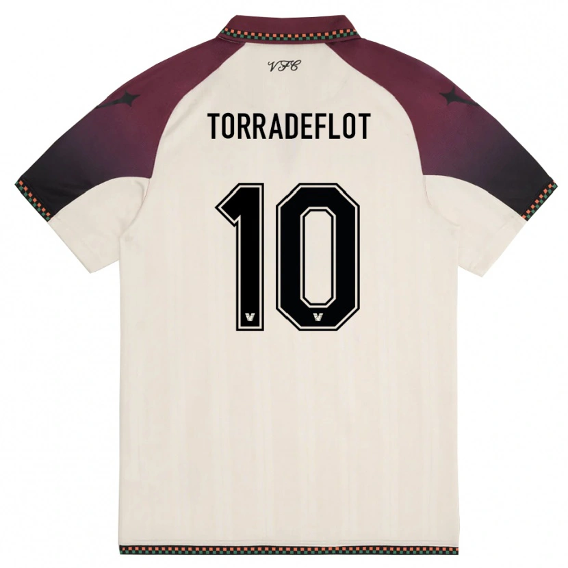 Danxen Men Queral Torradeflot #10 Cream Burgundy Away Jersey 2025/26 T-Shirt