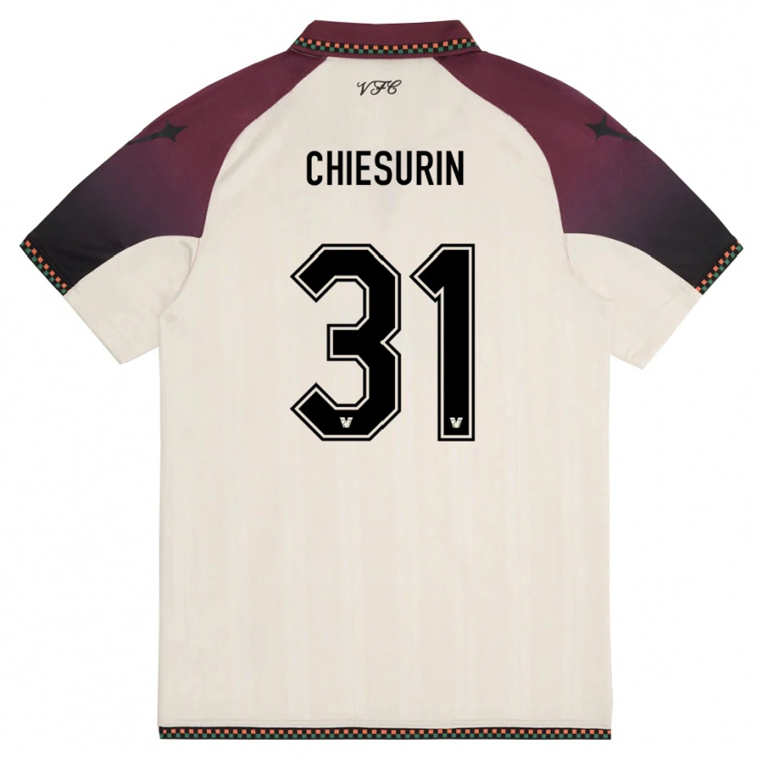 Danxen Men Alberto Chiesurin #31 Cream Burgundy Away Jersey 2025/26 T-Shirt