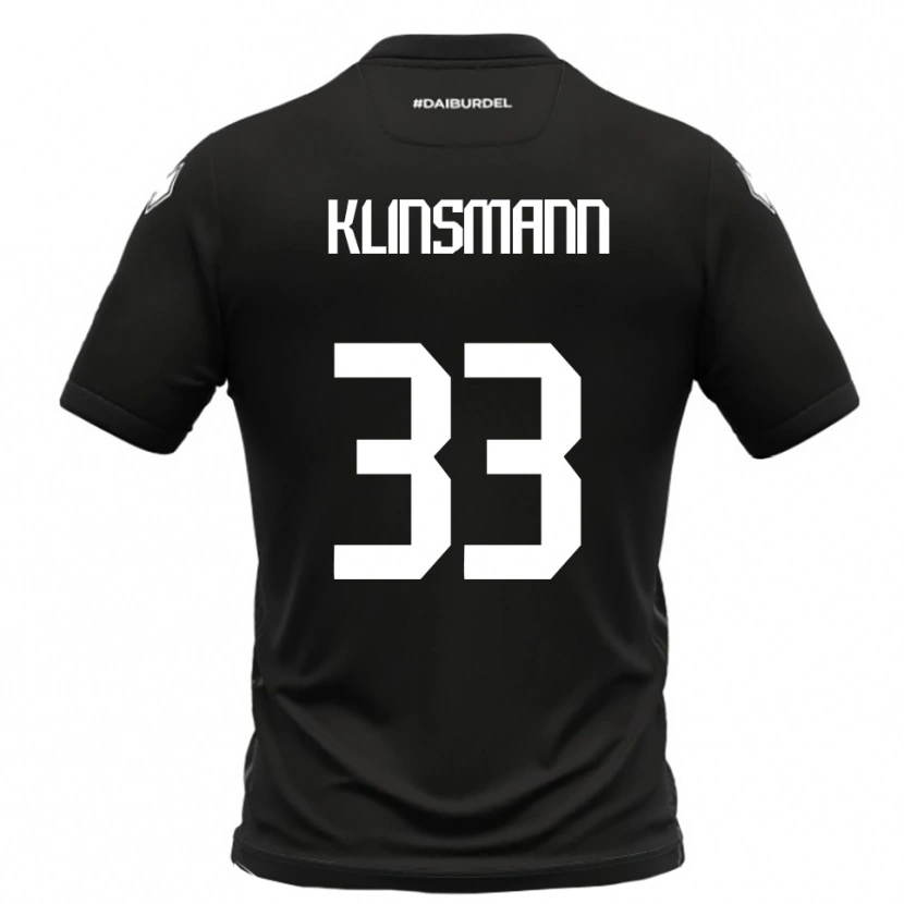 Danxen Men Jonathan Klinsmann #33 Black White Away Jersey 2025/26 T-Shirt