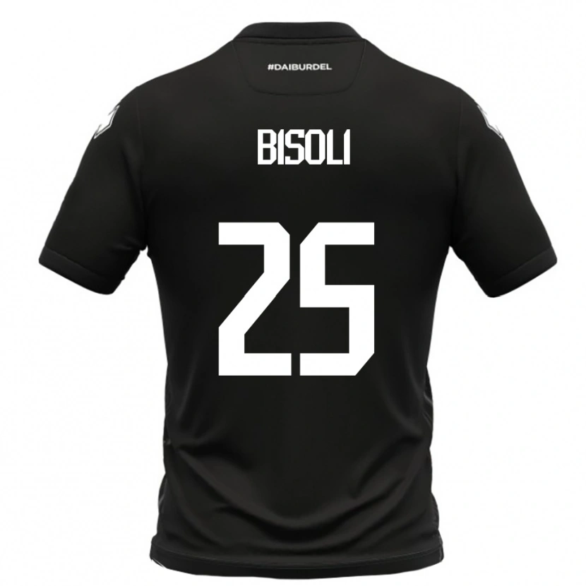 Danxen Men Dimitri Bisoli #25 Black White Away Jersey 2025/26 T-Shirt