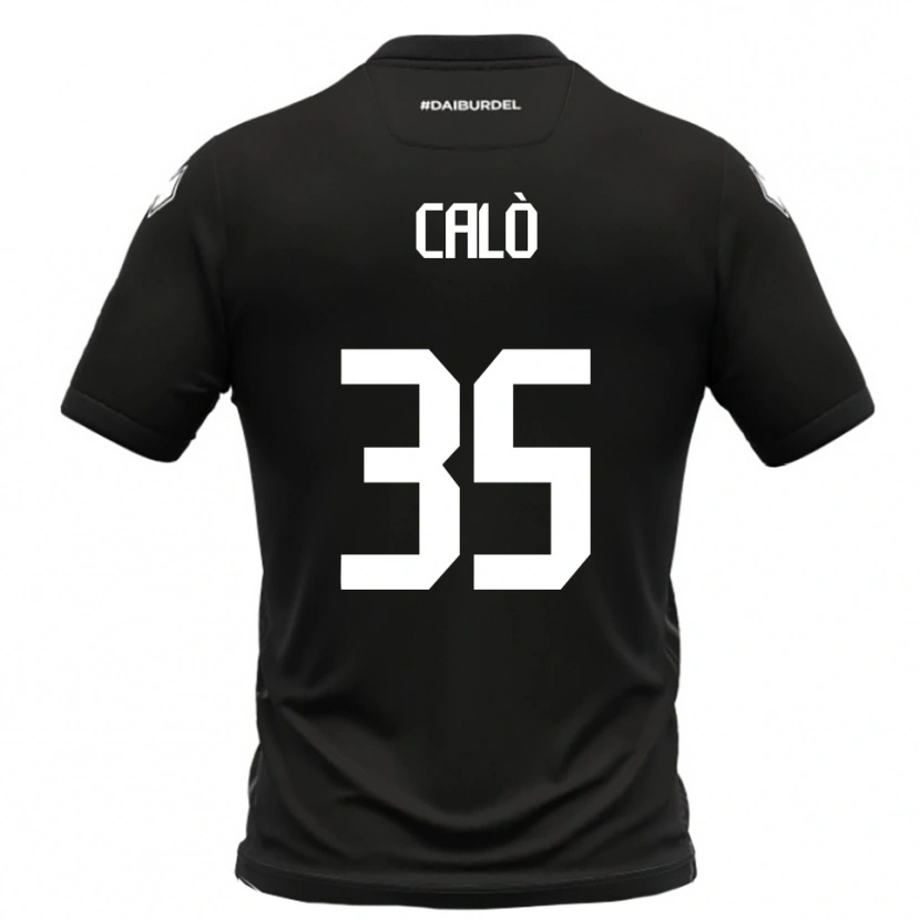 Danxen Men Giacomo Calò #35 Black White Away Jersey 2025/26 T-Shirt