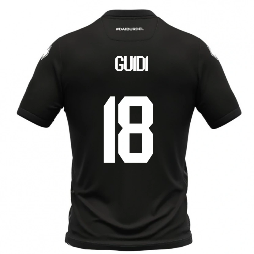 Danxen Men Matteo Guidi #18 Black White Away Jersey 2025/26 T-Shirt