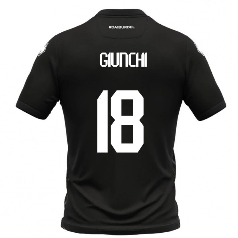 Danxen Men Andrea Giunchi #18 Black White Away Jersey 2025/26 T-Shirt