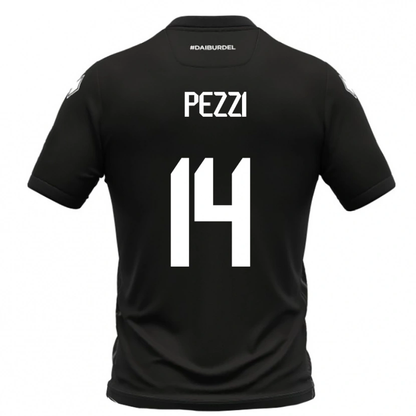 Danxen Men Alessandro Pezzi #14 Black White Away Jersey 2025/26 T-Shirt