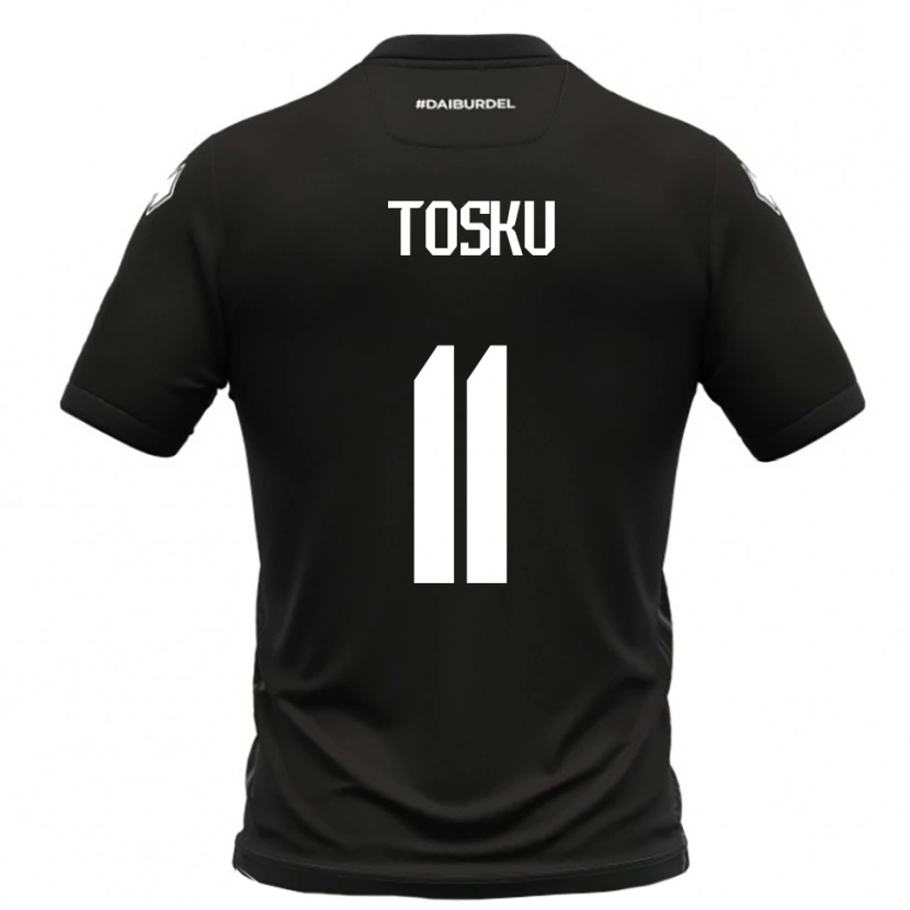 Danxen Men Frederik Tosku #11 Black White Away Jersey 2025/26 T-Shirt