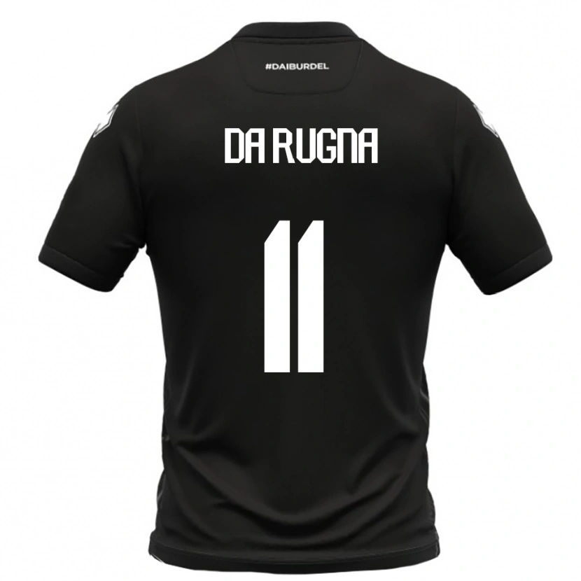 Danxen Men Milo Da Rugna #11 Black White Away Jersey 2025/26 T-Shirt