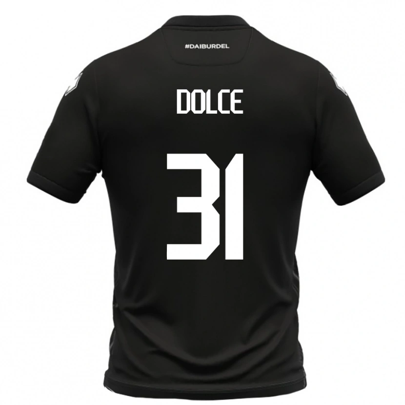 Danxen Men Alessandro Dolce #31 Black White Away Jersey 2025/26 T-Shirt