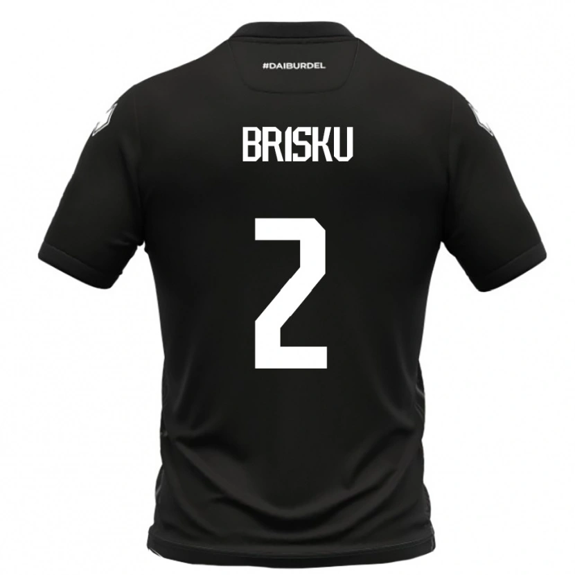 Danxen Men Elia Brisku #2 Black White Away Jersey 2025/26 T-Shirt