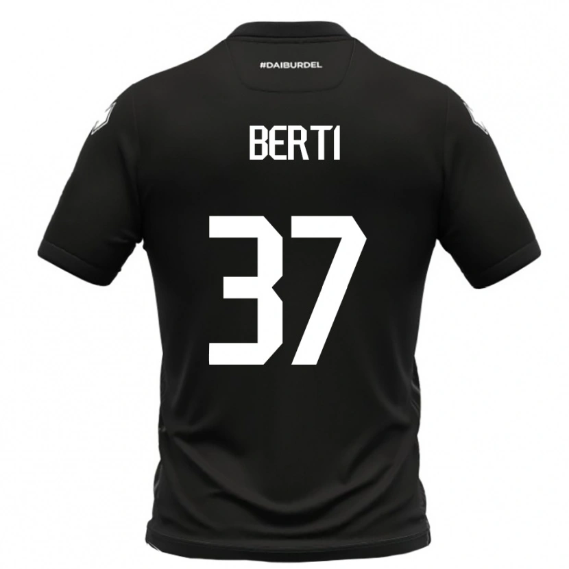 Danxen Men Filippo Berti #37 Black White Away Jersey 2025/26 T-Shirt