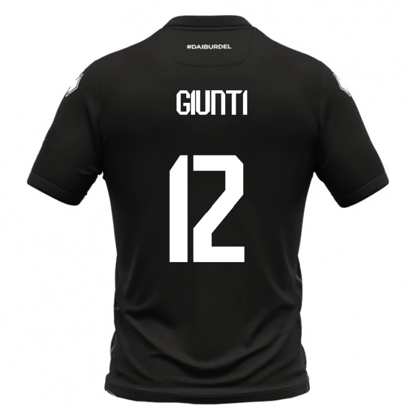 Danxen Men Alessandro Giunti #12 Black White Away Jersey 2025/26 T-Shirt