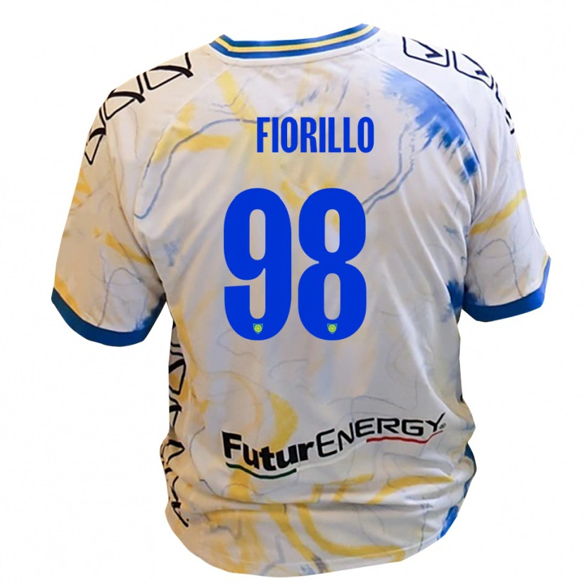 Danxen Men Vincenzo Fiorillo #98 White Yellow Blue Away Jersey 2025/26 T-Shirt