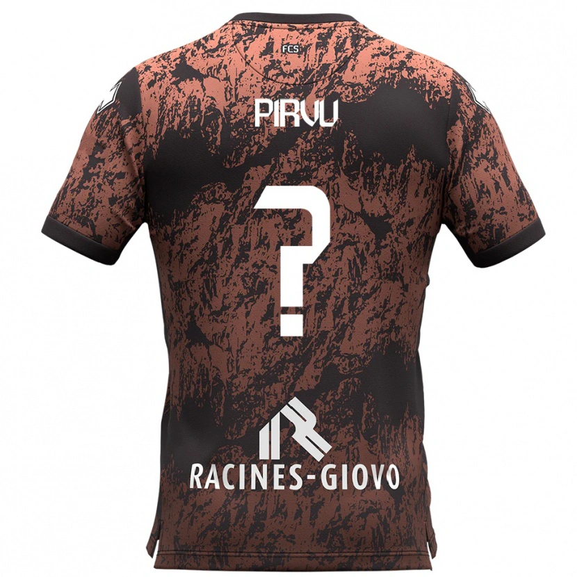Danxen Men David Pîrvu #0 Brown Black Away Jersey 2025/26 T-Shirt