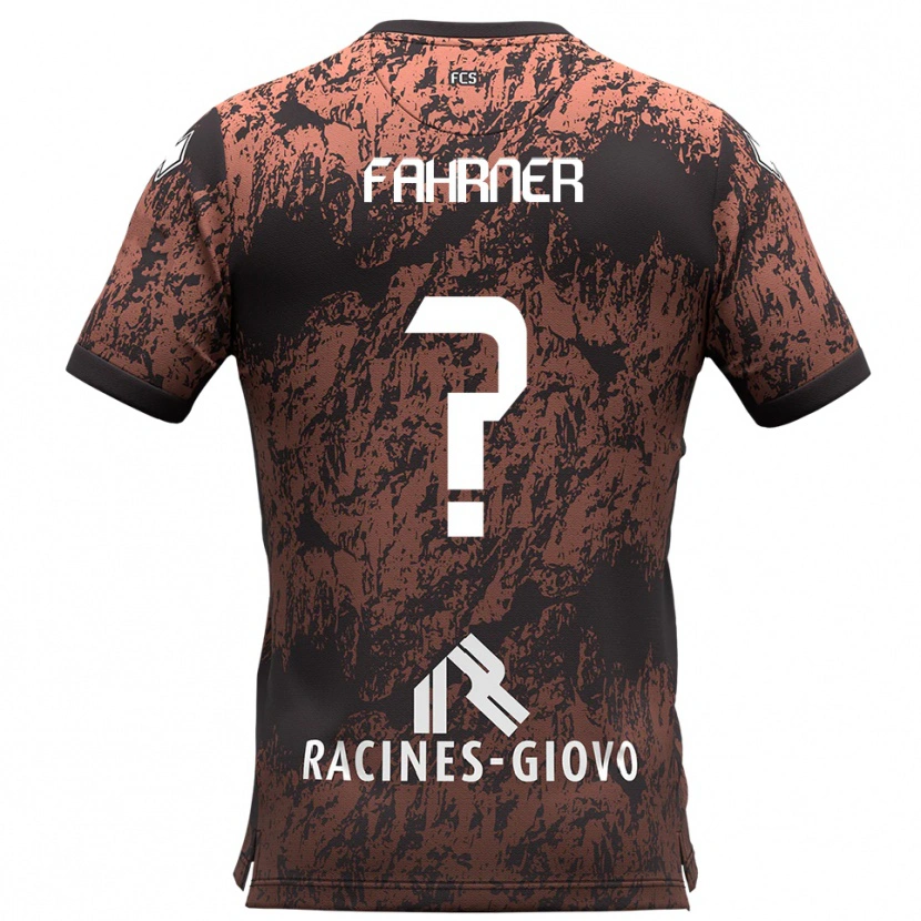 Danxen Men Sandiro Fahrner #0 Brown Black Away Jersey 2025/26 T-Shirt
