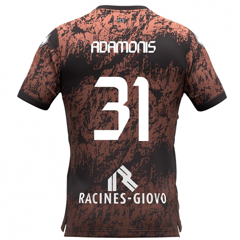 Danxen Men Marius Adamonis #31 Brown Black Away Jersey 2025/26 T-Shirt