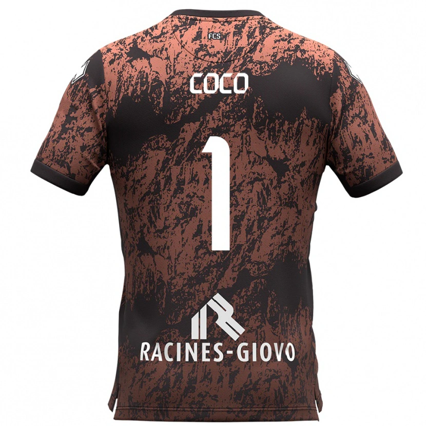Danxen Men Lorenzo Coco #1 Brown Black Away Jersey 2025/26 T-Shirt