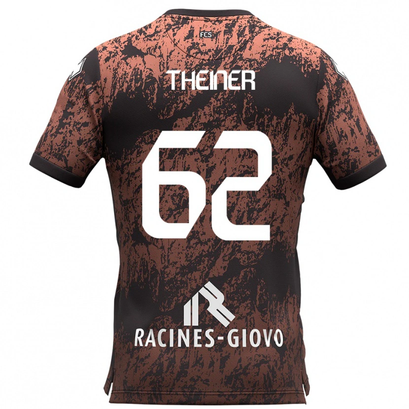 Danxen Men Daniel Theiner #62 Brown Black Away Jersey 2025/26 T-Shirt