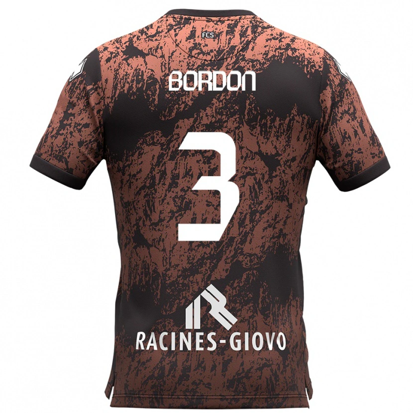 Danxen Men Filipe Bordon #3 Brown Black Away Jersey 2025/26 T-Shirt
