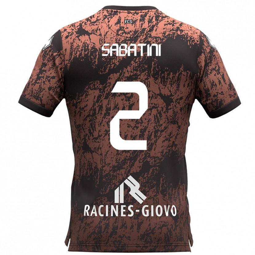 Danxen Men Carlo Sabatini #2 Brown Black Away Jersey 2025/26 T-Shirt