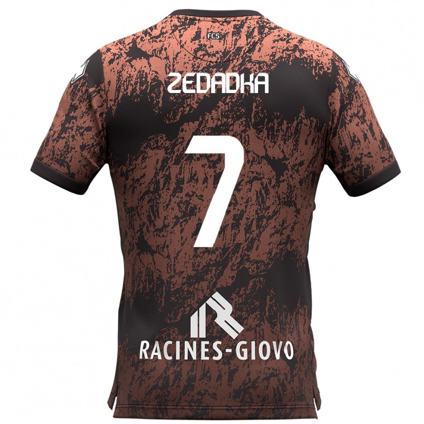 Danxen Men Karim Zedadka #7 Brown Black Away Jersey 2025/26 T-Shirt