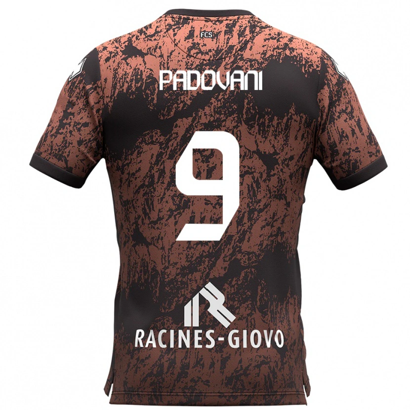 Danxen Men Simone Padovani #9 Brown Black Away Jersey 2025/26 T-Shirt