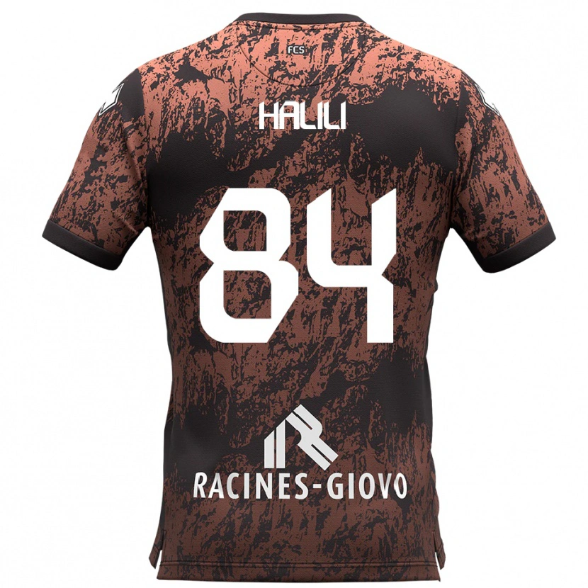 Danxen Men Renato Halili #84 Brown Black Away Jersey 2025/26 T-Shirt