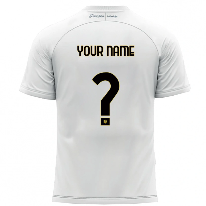 Danxen Men Your Name #0 White Yellow Away Jersey 2025/26 T-Shirt
