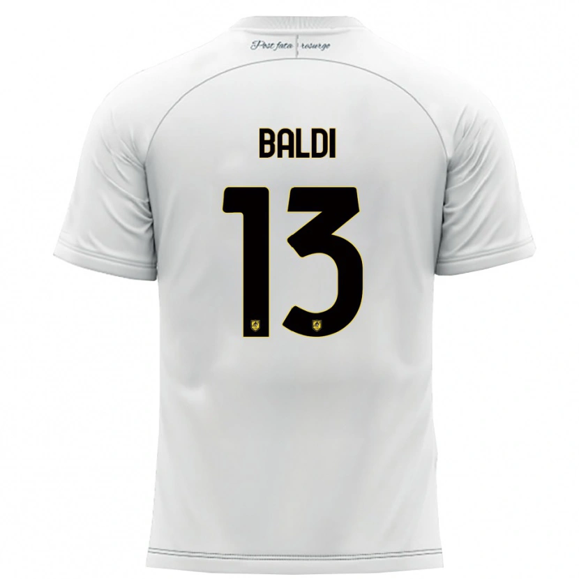 Danxen Men Matteo Baldi #13 White Yellow Away Jersey 2025/26 T-Shirt
