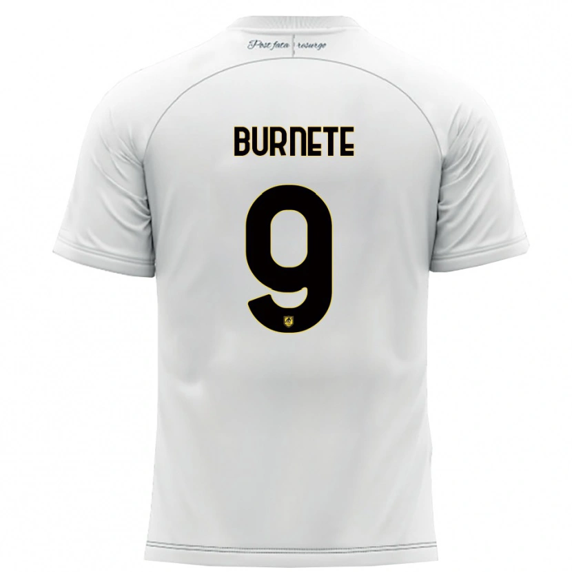 Danxen Men Rareș Burnete #9 White Yellow Away Jersey 2025/26 T-Shirt